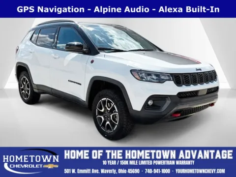 White 2026 Jeep Compass Trailhawk for sale in Waverly, OH