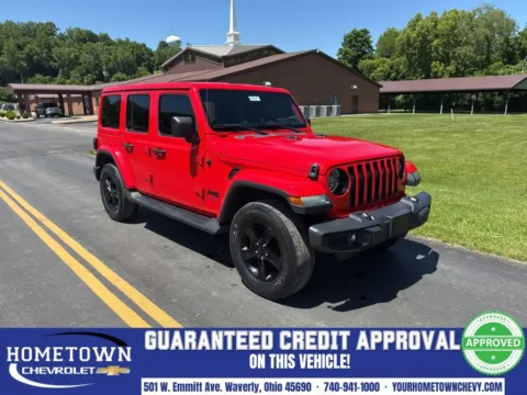 Red 2020 Jeep Wrangler Unlimited Sahara Altitude for sale in Waverly, OH