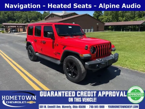 Red 2020 Jeep Wrangler Unlimited Sahara Altitude for sale in Waverly, OH