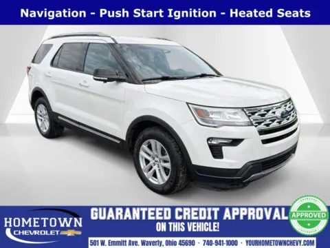 White 2018 Ford Explorer XLT for sale in Waverly, OH
