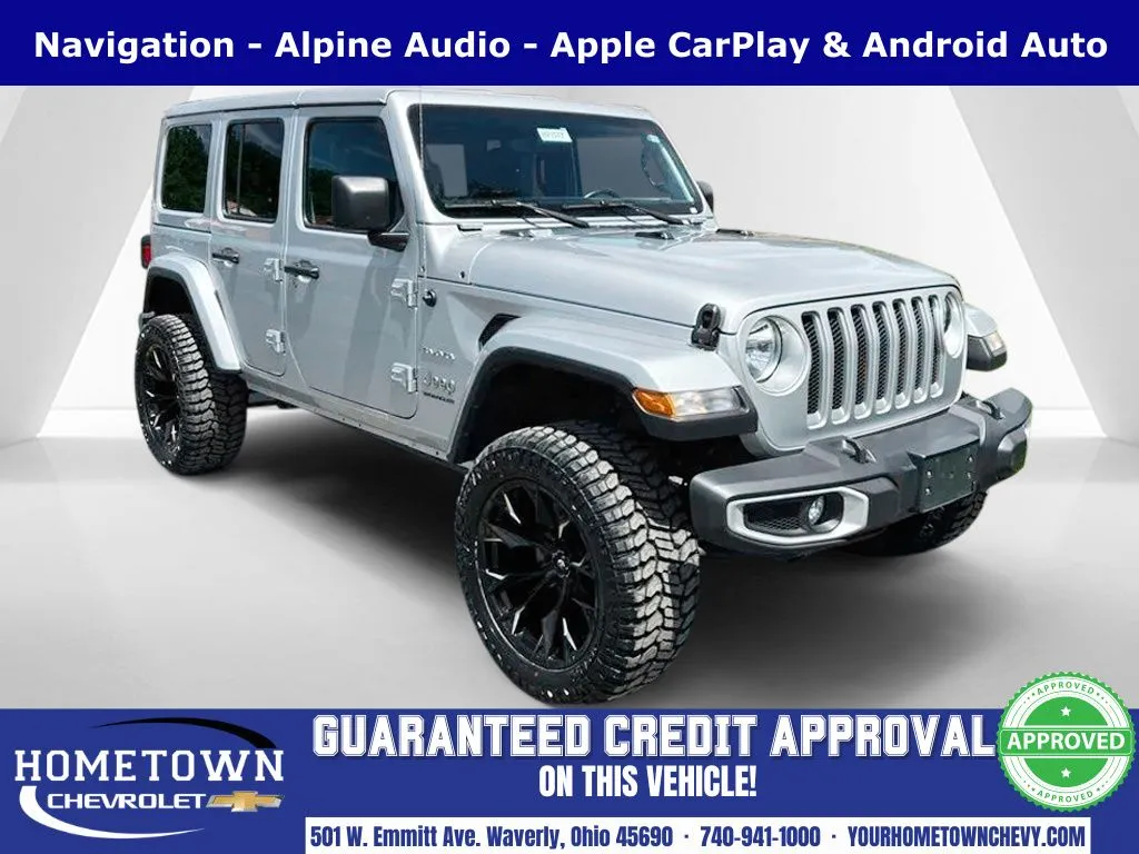 Silver 2023 Jeep Wrangler Sahara for sale in Waverly, OH