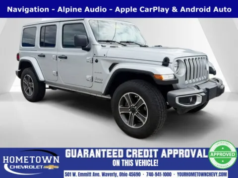 Silver 2023 Jeep Wrangler Sahara for sale in Waverly, OH
