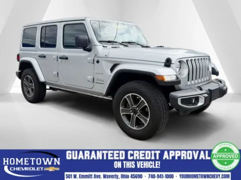 Silver 2023 Jeep Wrangler Sahara for sale in Waverly, OH