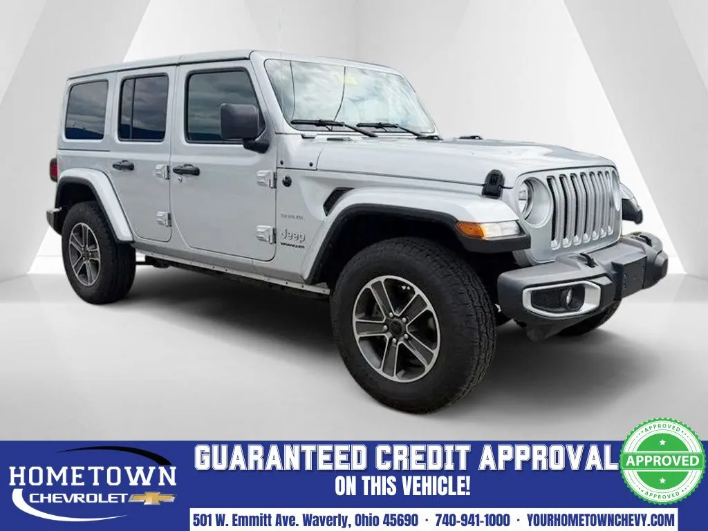 Silver 2023 Jeep Wrangler Sahara for sale in Waverly, OH