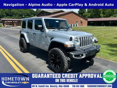 Silver 2023 Jeep Wrangler Sahara for sale in Waverly, OH