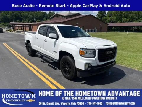 White 2022 GMC Canyon Elevation for sale in Waverly, OH