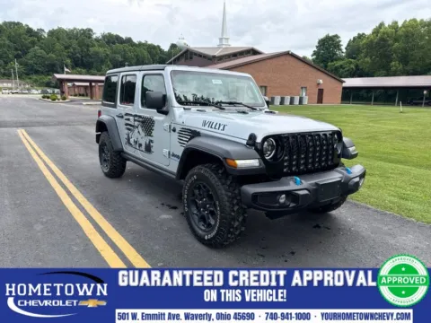 Silver 2023 Jeep Wrangler Willys 4xe for sale in Waverly, OH