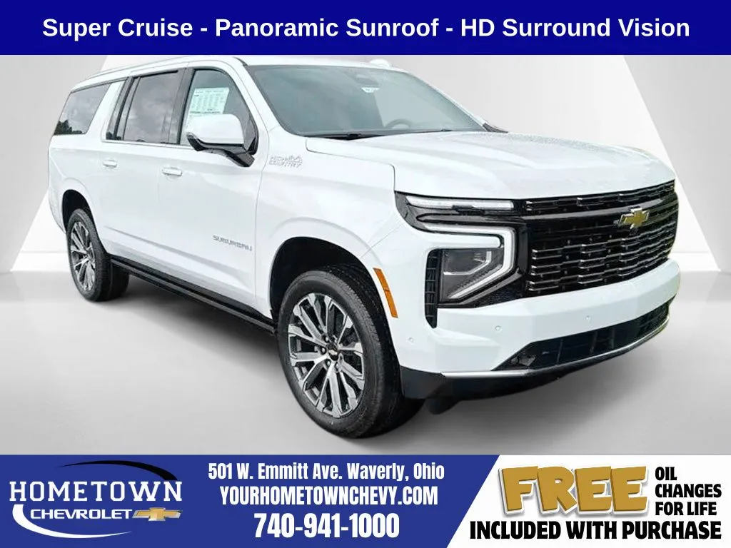 White 2026 Chevrolet Suburban High Country for sale in Waverly, OH