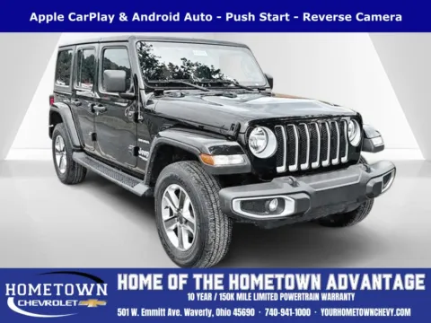 Black 2021 Jeep Wrangler Unlimited Sahara for sale in Waverly, OH