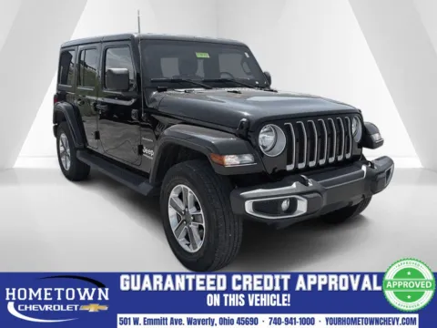 Black 2021 Jeep Wrangler Unlimited Sahara for sale in Waverly, OH