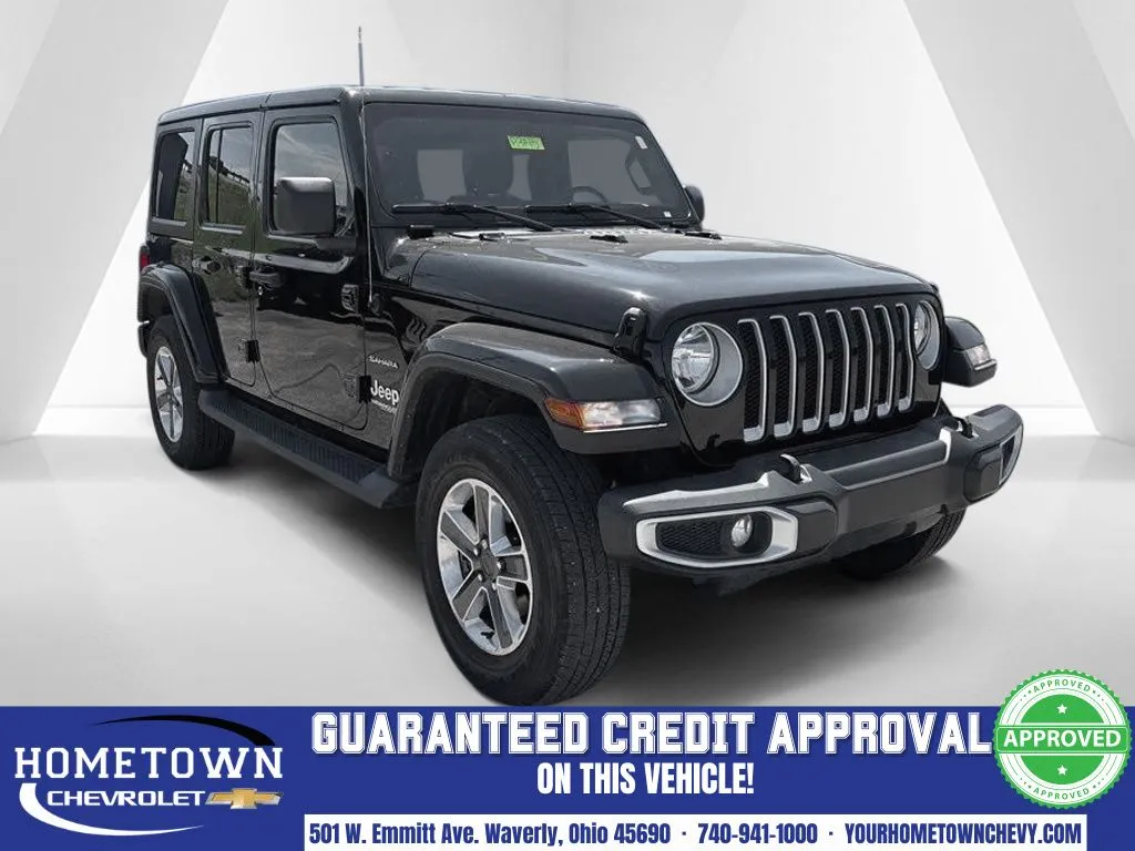 Black 2021 Jeep Wrangler Unlimited Sahara for sale in Waverly, OH