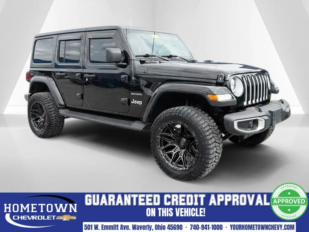 Black 2023 Jeep Wrangler Sahara for sale in Waverly, OH