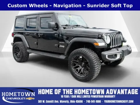 Black 2023 Jeep Wrangler Sahara for sale in Waverly, OH