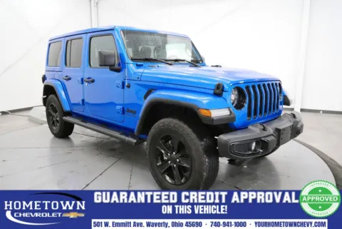Blue 2023 Jeep Wrangler Altitude for sale in Waverly, OH