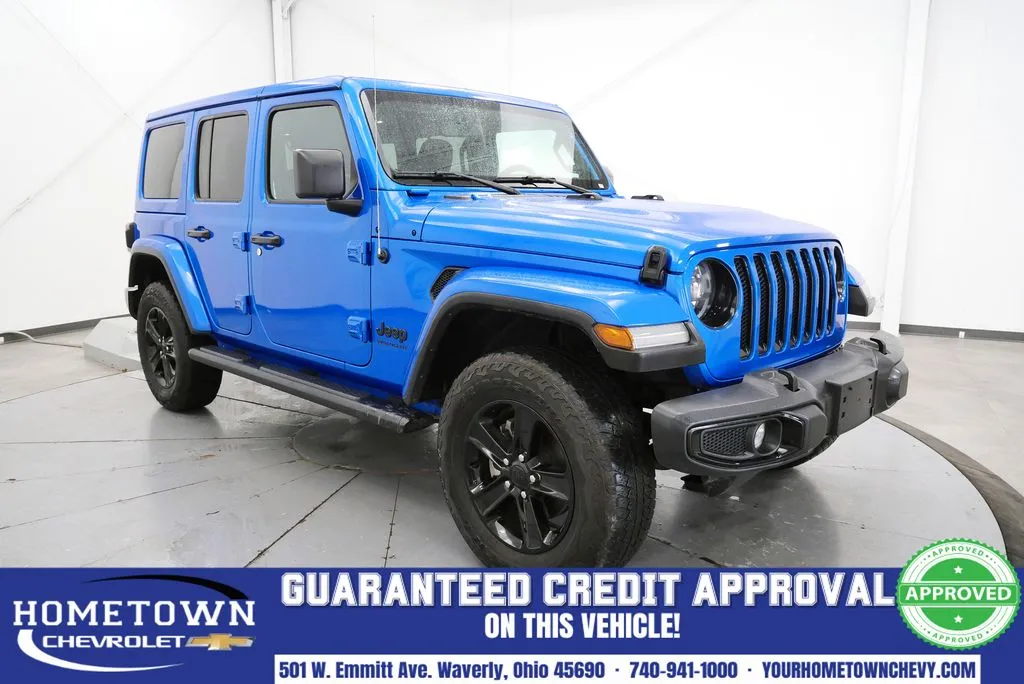 Blue 2023 Jeep Wrangler Altitude for sale in Waverly, OH