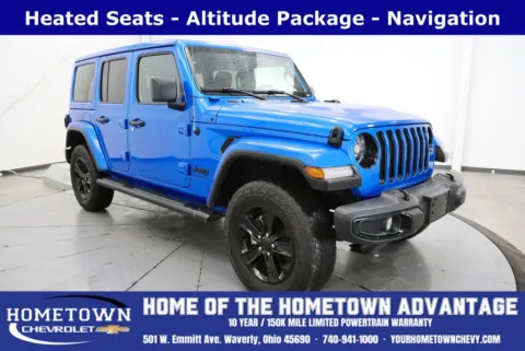 Blue 2023 Jeep Wrangler Altitude for sale in Waverly, OH