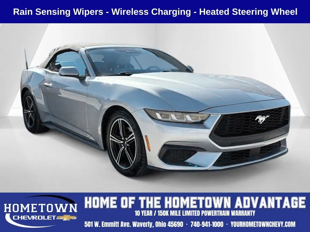 Silver 2024 Ford Mustang EcoBoost Premium for sale in Waverly, OH