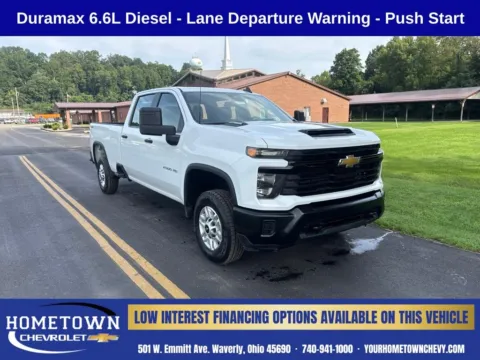 White 2025 Chevrolet Silverado 2500 HD Work Truck for sale in Waverly, OH