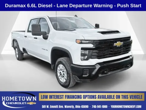 White 2025 Chevrolet Silverado 2500 HD Work Truck for sale in Waverly, OH