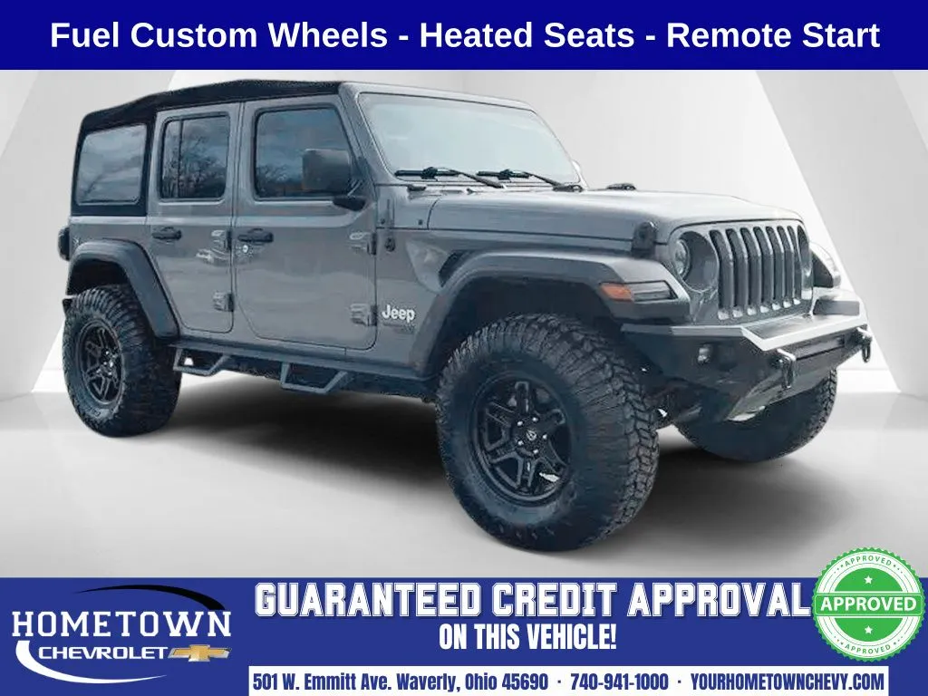 Gray 2019 Jeep Wrangler Unlimited Sport S for sale in Waverly, OH