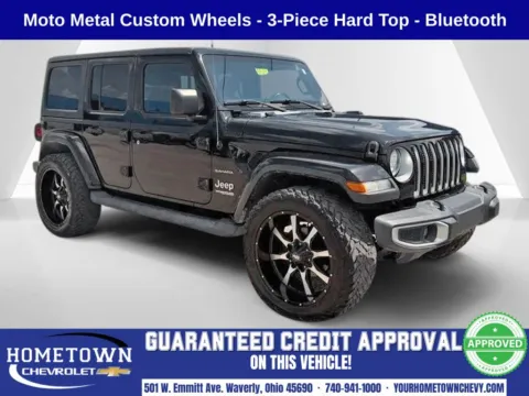 Black 2020 Jeep Wrangler Unlimited Sahara for sale in Waverly, OH