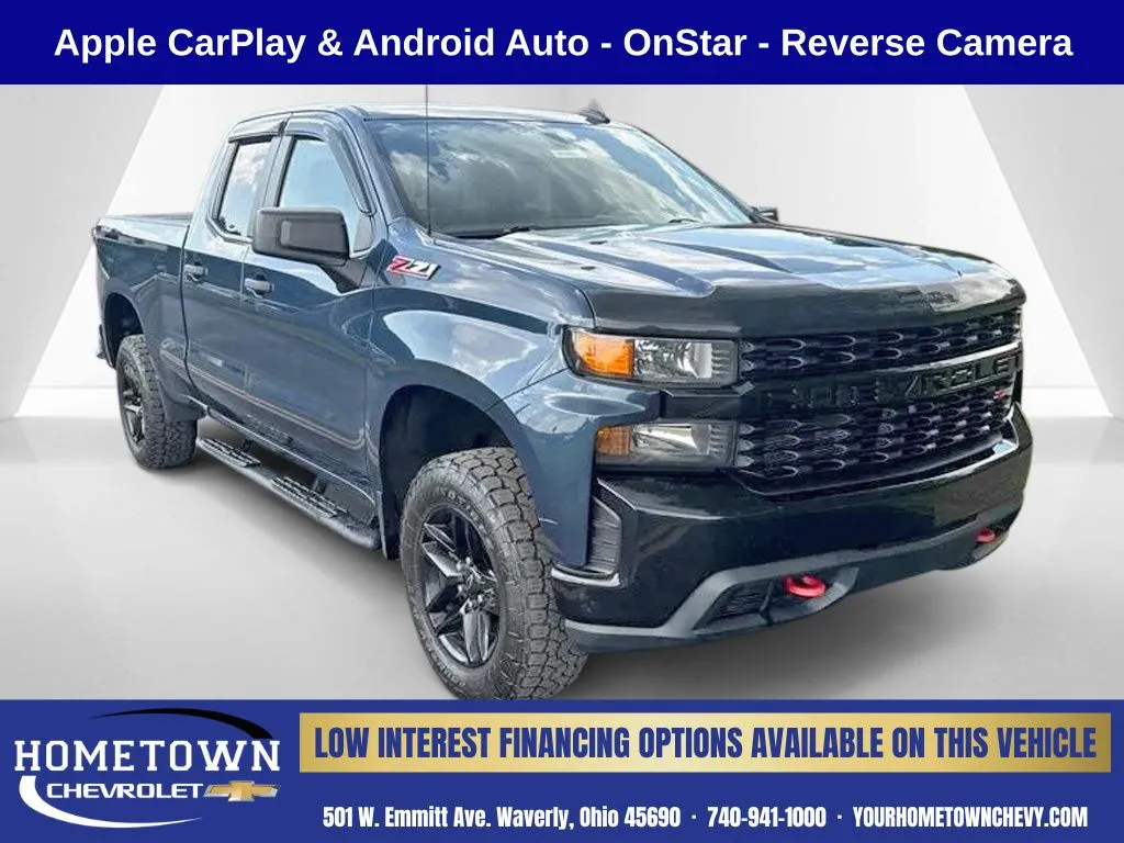 Blue 2019 Chevrolet Silverado 1500 Custom Trail Boss for sale in Waverly, OH
