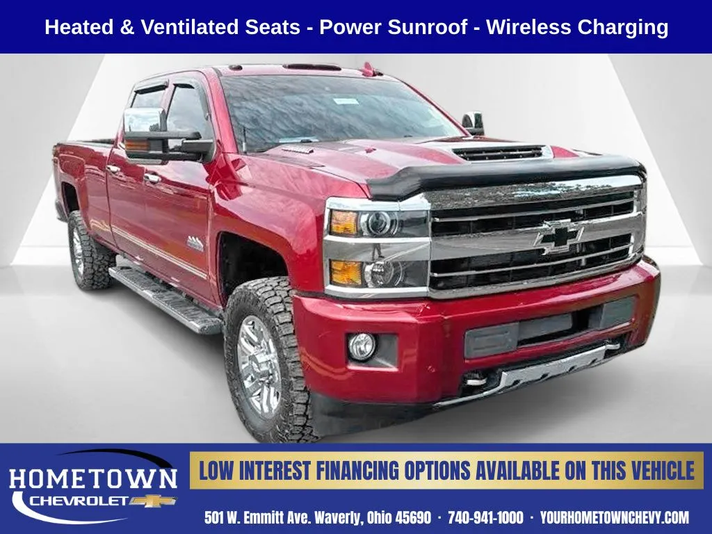 Red 2019 Chevrolet Silverado 3500 HD High Country for sale in Waverly, OH