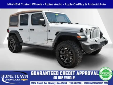 White 2020 Jeep Wrangler Unlimited Sport for sale in Waverly, OH