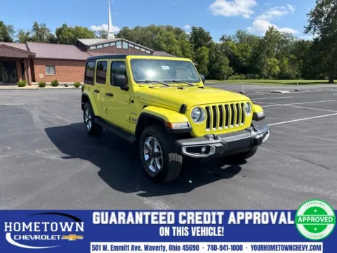 Yellow 2023 Jeep Wrangler Sahara for sale in Waverly, OH
