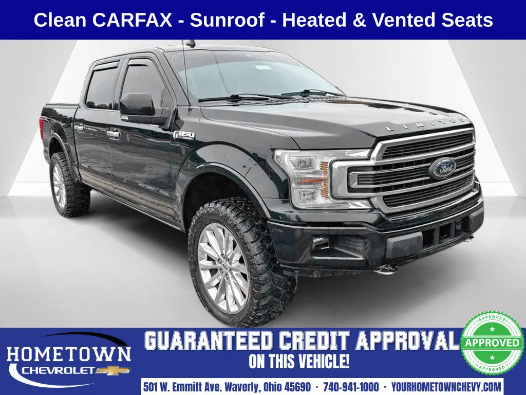 Black 2018 Ford F-150 Limited for sale in Waverly, OH