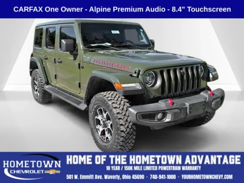 Green 2022 Jeep Wrangler Unlimited Rubicon for sale in Waverly, OH