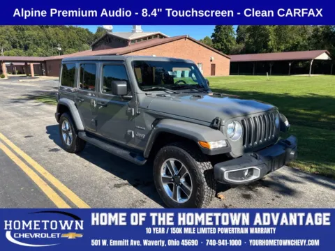 Gray 2019 Jeep Wrangler Unlimited Sahara for sale in Waverly, OH