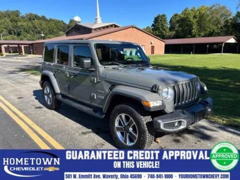 Gray 2019 Jeep Wrangler Unlimited Sahara for sale in Waverly, OH