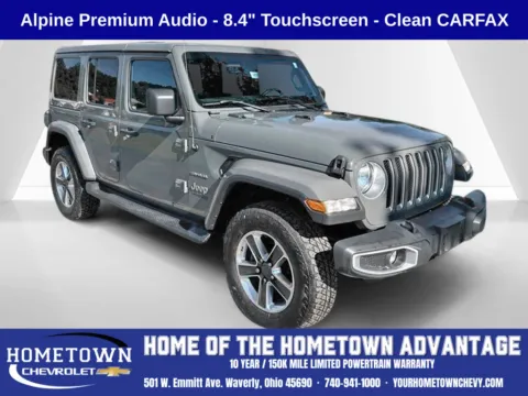 Gray 2019 Jeep Wrangler Unlimited Sahara for sale in Waverly, OH