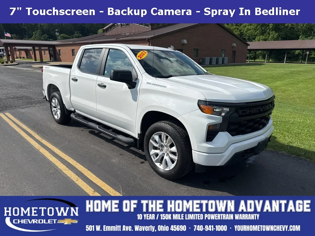 White 2022 Chevrolet Silverado 1500 Custom for sale in Waverly, OH