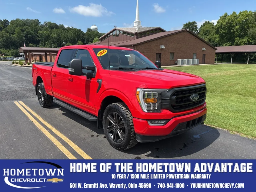 Red 2022 Ford F-150 XLT for sale in Waverly, OH