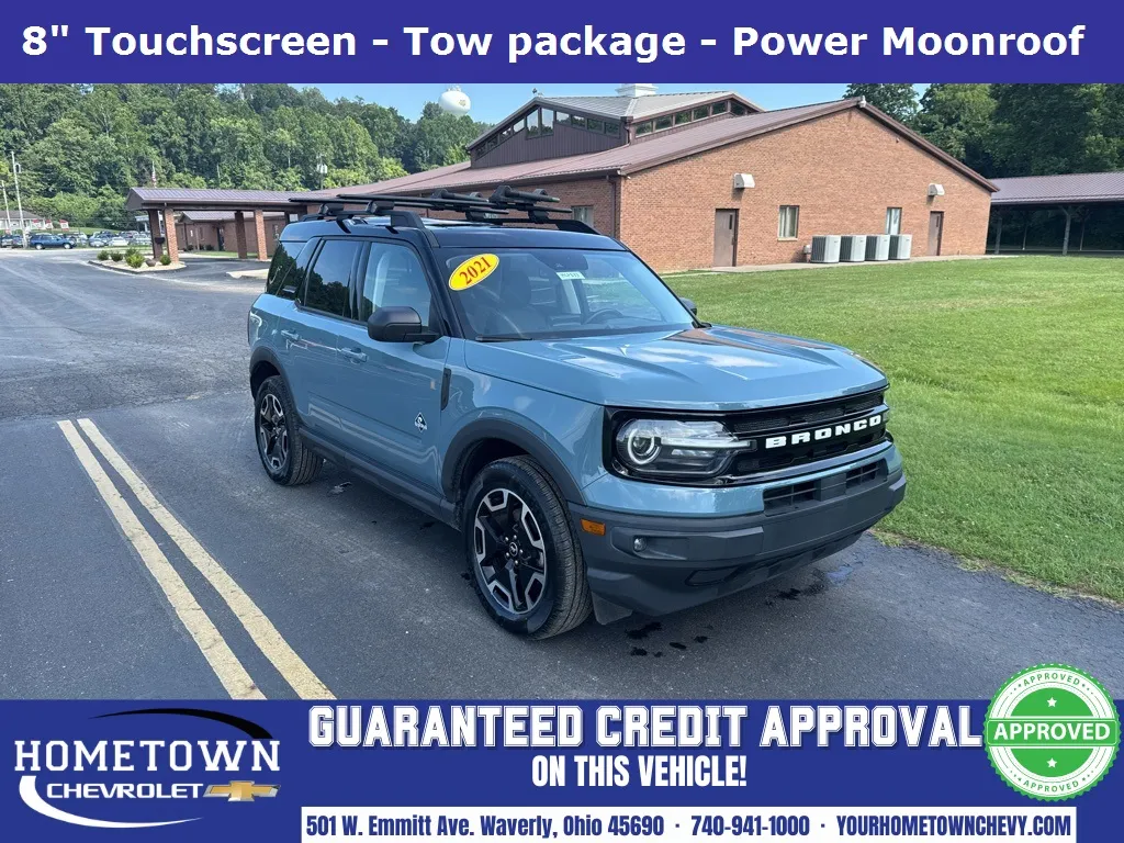 Blue 2021 Ford Bronco Sport Outer Banks for sale in Waverly, OH