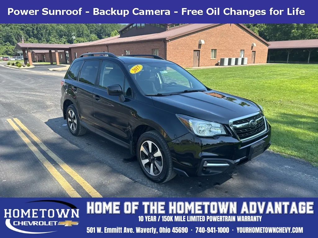 Black 2017 Subaru Forester 2.5i Premium for sale in Waverly, OH