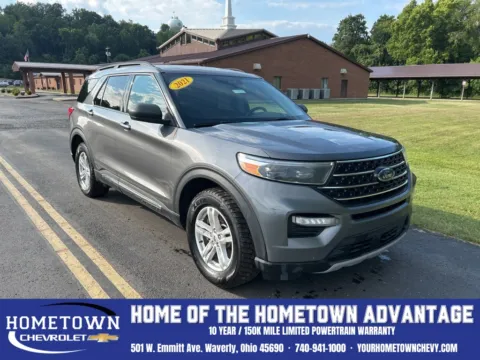 Blue 2021 Ford Explorer XLT for sale in Waverly, OH