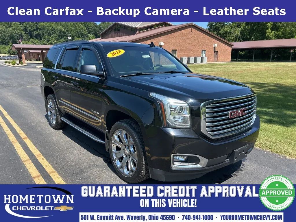 Black 2018 GMC Yukon SLT for sale in Waverly, OH