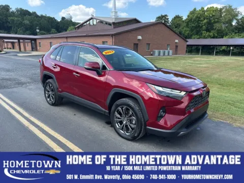 Red 2022 Toyota RAV4 Hybrid Limited for sale in Waverly, OH