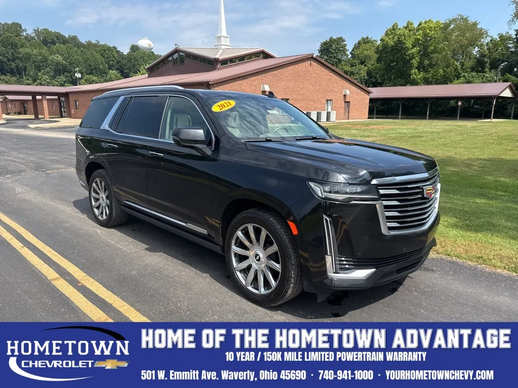 Black 2021 Cadillac Escalade Premium Luxury Platinum for sale in Waverly, OH