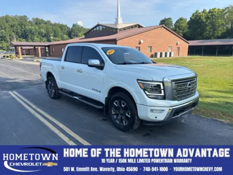 White 2023 Nissan Titan Platinum Reserve for sale in Waverly, OH