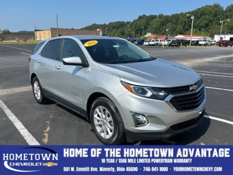 Silver 2021 Chevrolet Equinox LT for sale in Waverly, OH