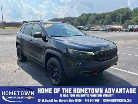 Black 2021 Jeep Cherokee Trailhawk for sale in Waverly, OH