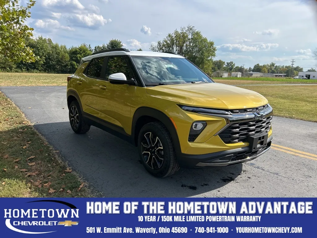 Yellow 2025 Chevrolet TrailBlazer ACTIV for sale in Waverly, OH
