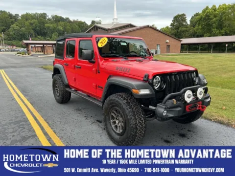 Red 2021 Jeep Wrangler Unlimited Willys for sale in Waverly, OH