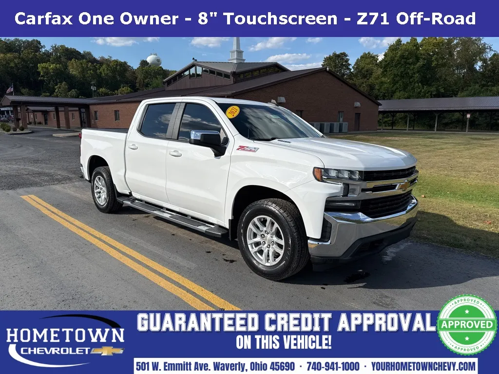 White 2021 Chevrolet Silverado 1500 LT for sale in Waverly, OH