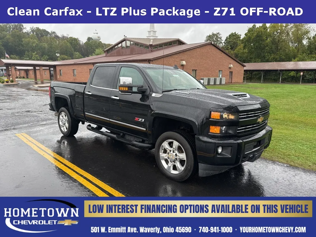 Black 2017 Chevrolet Silverado 2500HD LTZ for sale in Waverly, OH