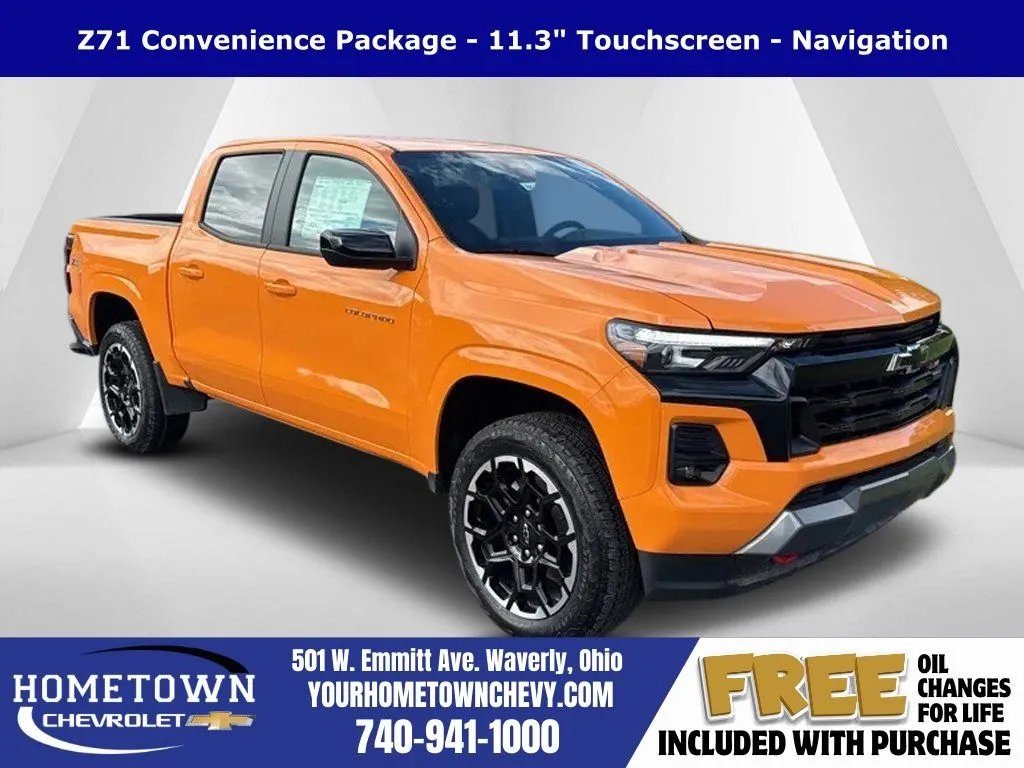Orange 2026 Chevrolet Colorado Z71 for sale in Waverly, OH